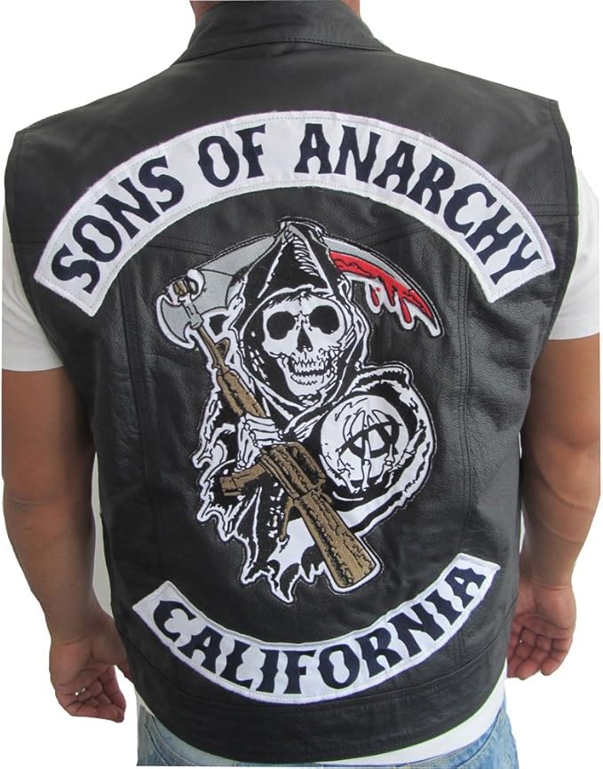 Sons Of Anarchy Bikers Genuine Leather Vest For Highway Bikers Gangs | SOA