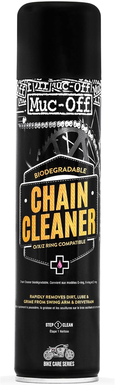 Muc-Off Motorcycle Chain Cleaner 400ml Biodegradable Degreaser Spray Safe on O
