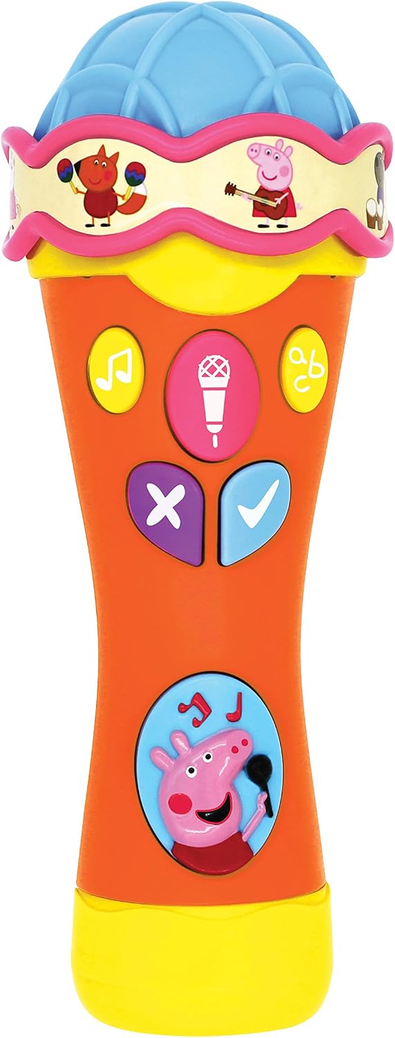 Peppa Pig none PP07 Singalong & Learn Microphone, Multi & PP06 Flip and Learn Phone Electronic Toy - Image 3