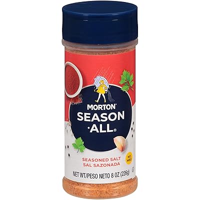 Morton Season-All Seasoned Salt, (8 oz), 12-Pack, Ideal for Cooking, Baking & Seasoning