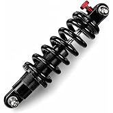 165mm Rear Shock Absorber, 350LB Hydraulic Coil Spring Suspension | 24mm Mounting Width, 8mm Bushing Hardware, Adjustable Rebound for Full Suspension MTB &amp; Compatible E-Bike