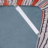 nuoshen 12Pcs Adjustable Bed Sheet Grippers Clips, Elastic Fasteners view 7