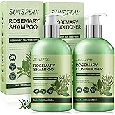 Rosemary Hair Growth Shampoo and Conditioner Set: Thickness & Anti Hair Loss Shampoo and Conditioner with Tea Tree Oil Mint Biotin – Strengthening Formula for Men & Women, Thinning & Damaged Hair Care