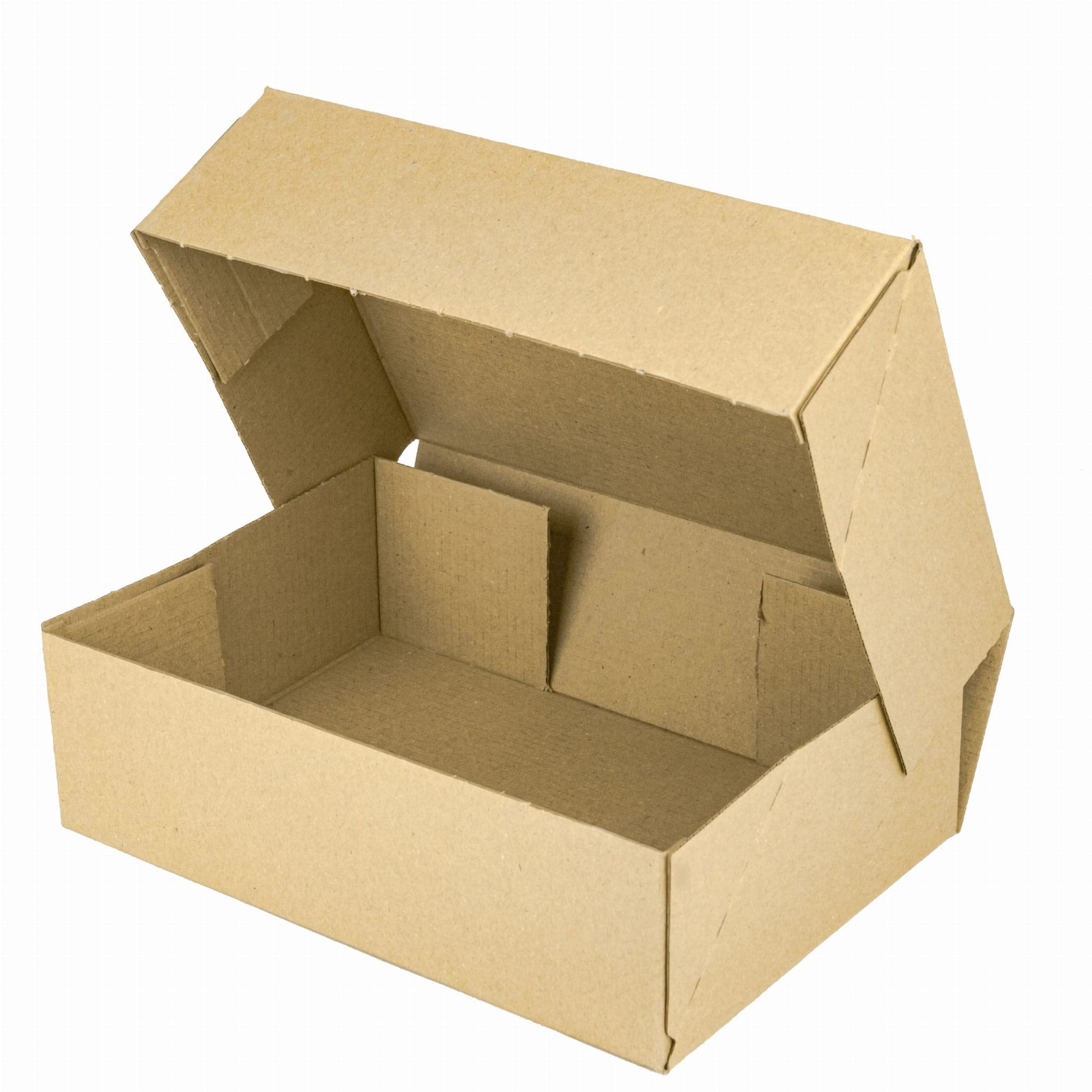Packaging Hero 12" x 8" x 4" Corrugated Cardboard Mailing Boxes, shipping boxes, gift boxes, e-commerce boxes with free clear round stickers (Pack of 10)