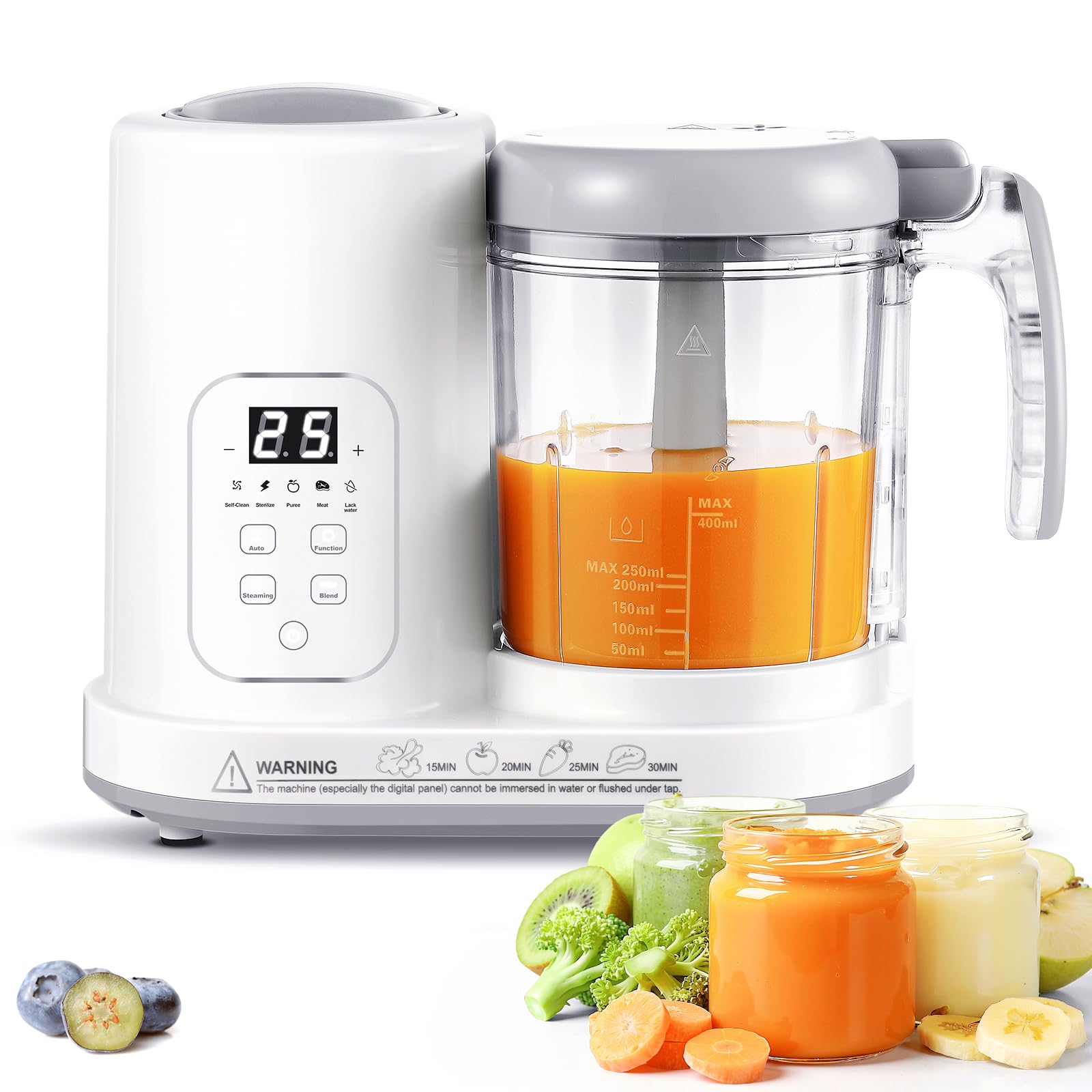 Photo 1 of ***MISSING PARTS***
Baby Food Maker Pro Steamer Blender: 4 in 1 Auto Steam Blend and Puree Maker with Self-Clean for Healthy Baby and Toddler Meal Prep - BPA-Free