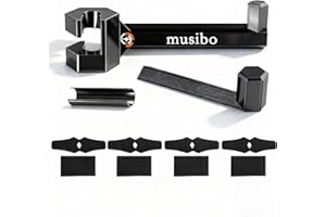 Musibo Upgraded Bow Hanger for Truck Portable Bracket,2025 New Thickened Universal Compound Bow Headrest Holder for Vehicle Storage and Hunting Transport (Black)