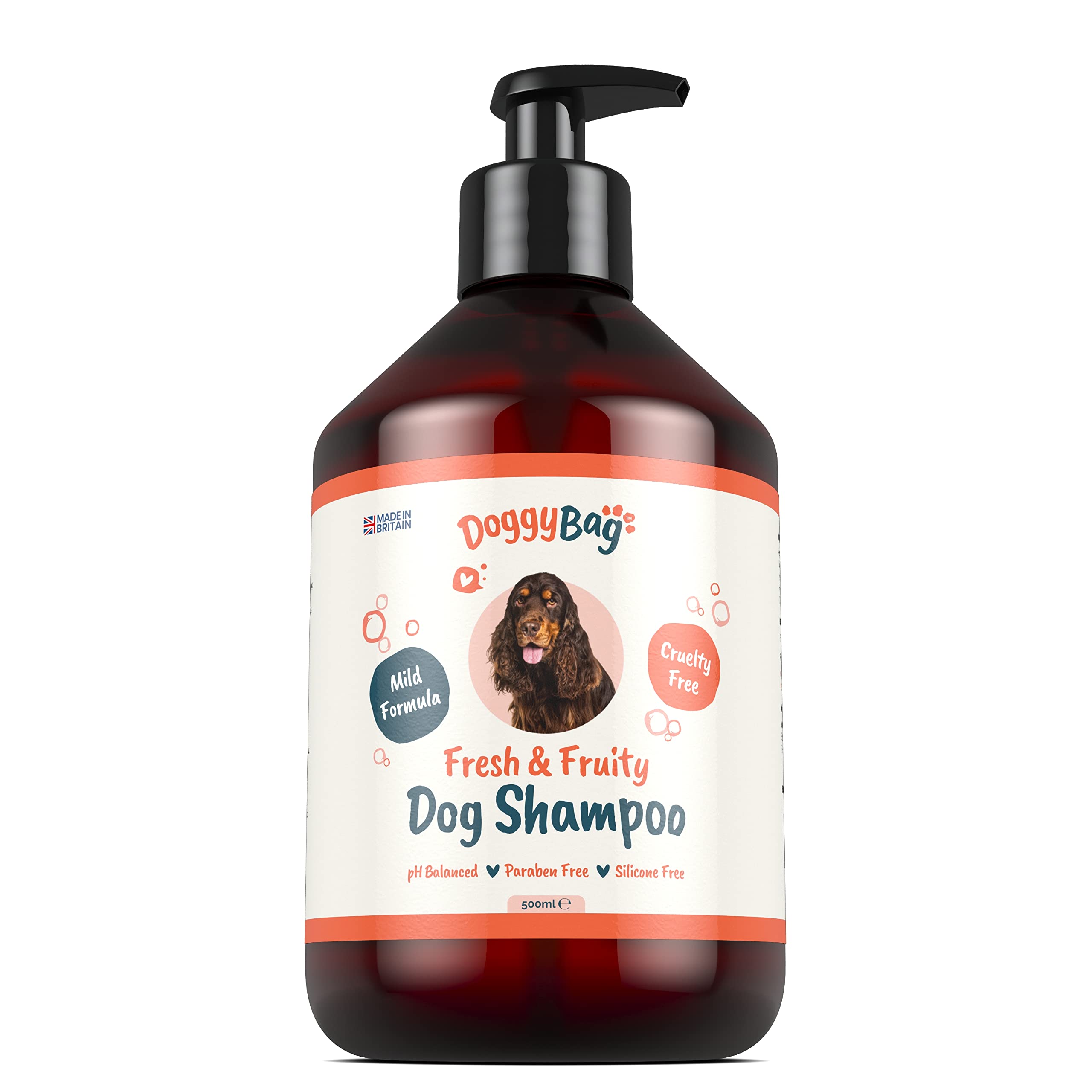 500ML Fruity Shampoo for Dogs from Doggy Bag - Deodorising and Conditioning Easy-Rinse Mild Dog Shampoo with Pro-Vitamin B5