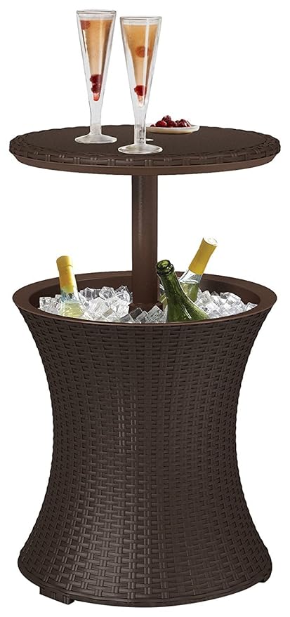 Koll Living kühltisch en Color marrón – 3 in1 – Bistro Mesa Nevera ...