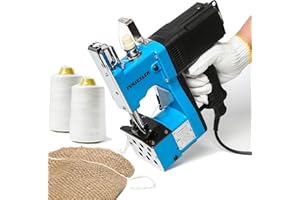FunSealer Portable Bag Sewing machine, Heavy Duty Bag Closing Machine For Burlap Bags Sand Bags Come With Thread