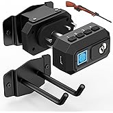 Ainiro Biometric Gun Trigger Lock - Quick Release Shotgun Lock with Wall Mount Store Rifle Shotgun, Horizontal Metal Gun Rack