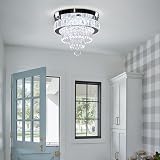 Generic 11.8 Inch Modern Crystal Chandelier LED Ceiling Light 6500K view 7