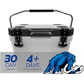 Cruiser Cooler, Light &amp; Dark Gray, 27 Quarts, by Prime Retreat