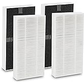 4 Pack for Febreze Air purifier Filter Replacement Dual Action HEPA-Type FRF102B, Models FHT170, FHT180, FHT190 and Fit for Honeywell HEPAClean U Filter HRF201B, Models HHT270, HHT290