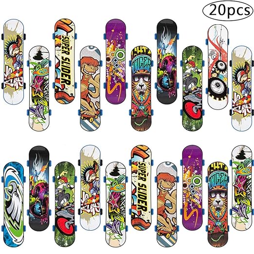 BETOY Finger Skateboards, 20PCS Mini Skateboards Fingerboards