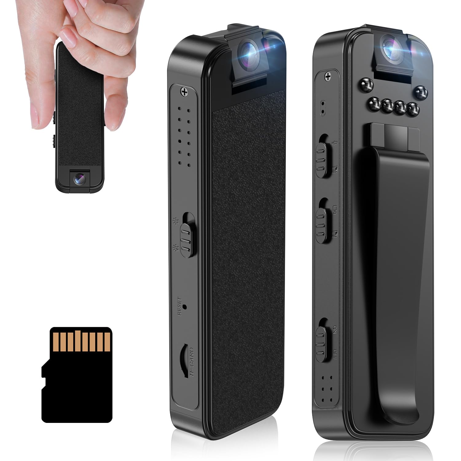 Mini Body Camera,Premium Portable 1080P Small Body Camera with Night Vision and Motion Detection Wearable for Office, Law Enforcement, Security Guard(8GB)
