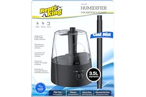 REPTIKING Reptile Fogger, Terrarium Humidifier, Plant Humidifier, Fog Machine Mister for Reptiles and Plants Vivarium, 3.5L Large Capacity, Ideal for Reptiles/Amphibians/Grow Room/Grow Tent Humidifiers