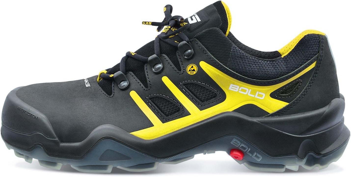 Reis Bryes Sicherheitsschuhe S3 - Schwarz-Gelb Größe 42 Mit Stahlkappe