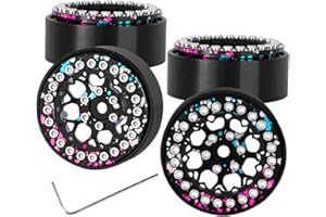 RCYouHott RC Aluminum 1.3" Beadlock Tires Wheel Rim for SCX24 TRX4M 1/24 1/18 RC Crawler Car.Truck Tires Wheels Rims,Colorful