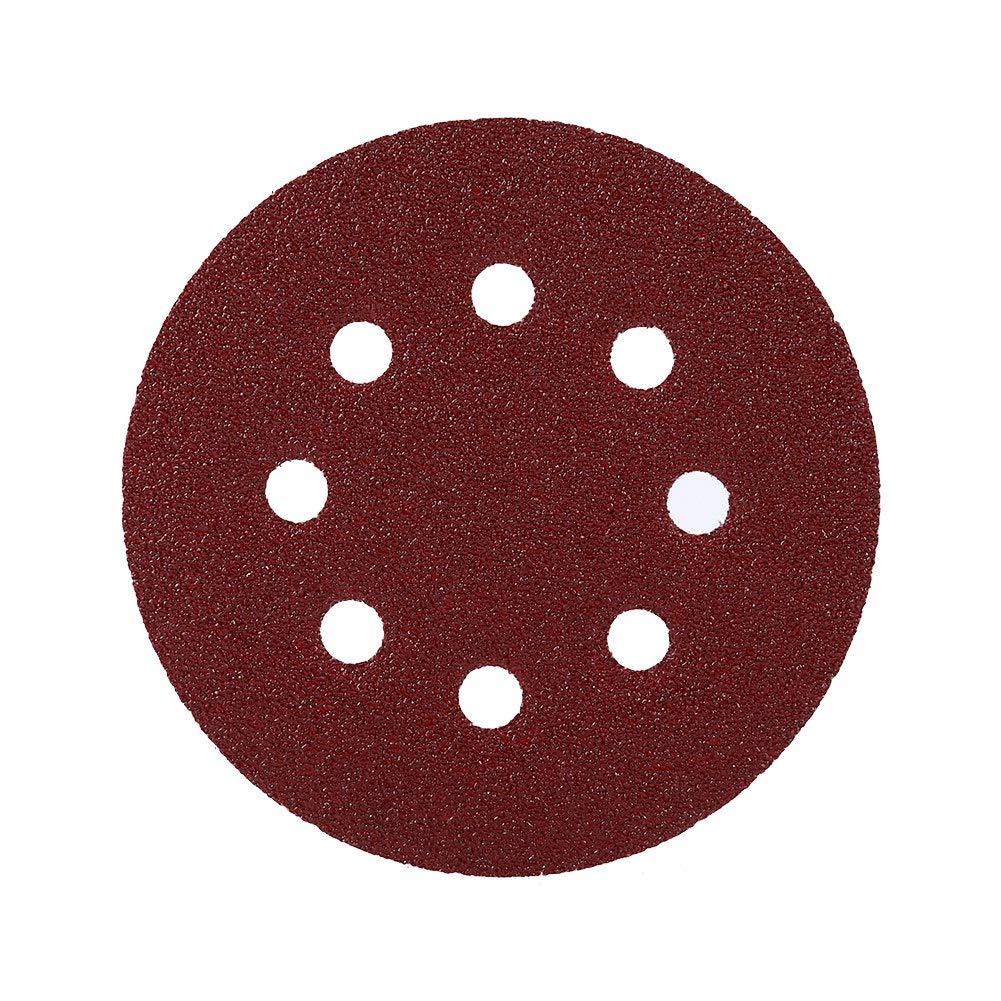 10Pcs 8 Hole Round Sanding Disc 125mm/5in 60#-1000# Sanding Disc Pads Sander Sandpaper for Wood and Metal(60#)
