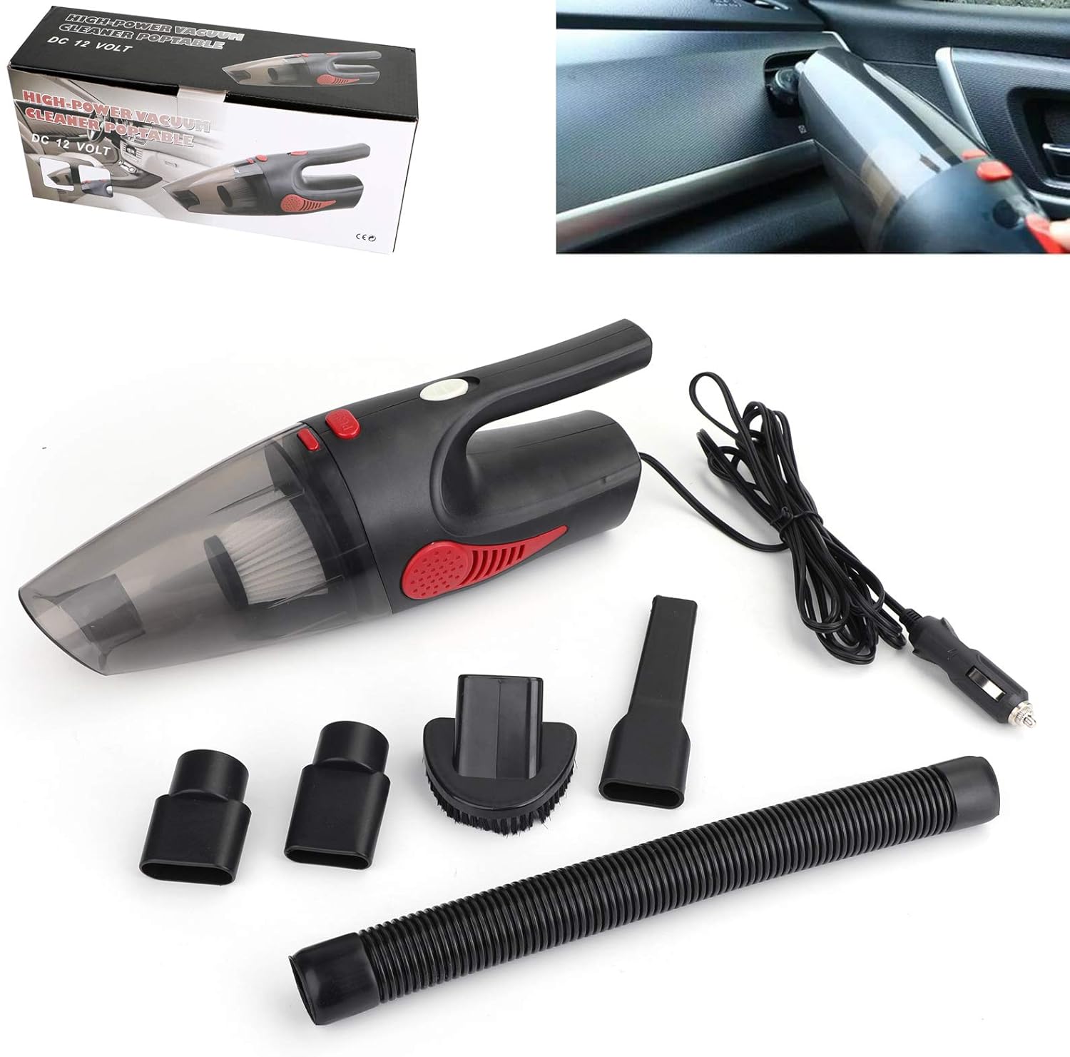 Bruce & Shark Car Vacuum Cleaner 12V With 120W for Auto