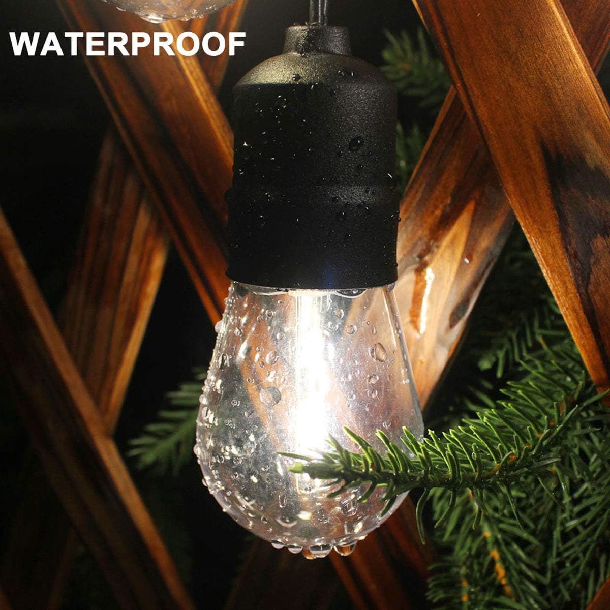 YOSION Warm White LED Outdoor String Lights, Waterproof Festoon Light - Image 3