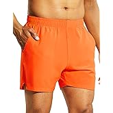 Nepest Men's 5’’ Athletic Running Shorts with Pockets, Lightweight Quick Dry Gym Workout Training No Liner Shorts