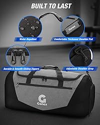 Gonex Gym Duffel Bag with Shoe Compartment Wet