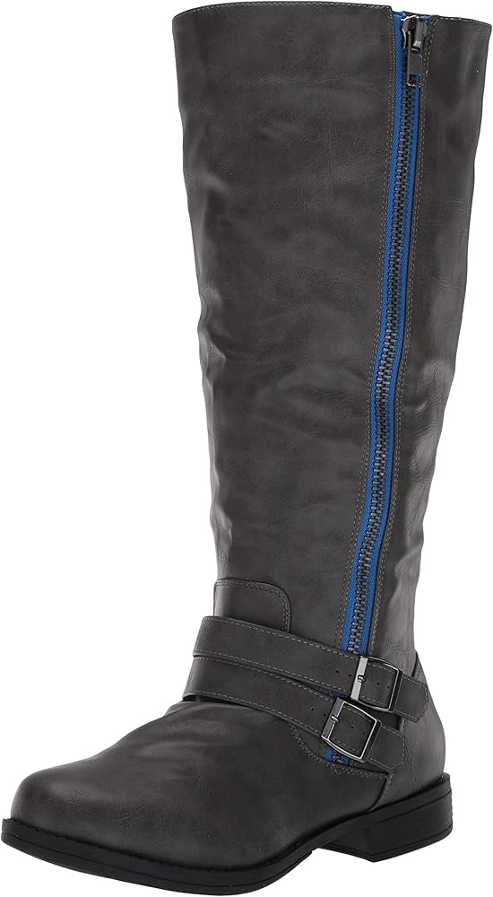 wide shaft knee high boots