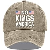 No Kings in America Hat Vintage America No Kings Hat Unisex Baseball Caps