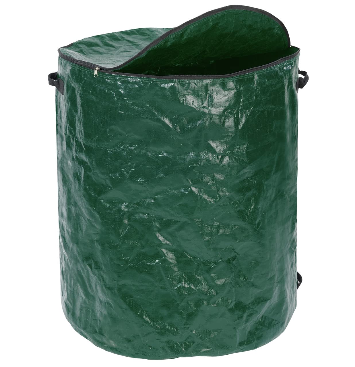 Maximex Multi-Waste Bag XXL Garden Bag for Transporting Green Cuts, Leaves, Wood, Polypropylene, 67 x 78 x 67 cm, Moss Green