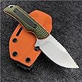 Generies Brands Outdoor Hunt Hidden Canyon Hunter EDC Fixed Blade Knife 2.79" 8Cr13Mov Drop Point, G10 Handles, Kydex Sheath,Gift For Men (G10 Handle)