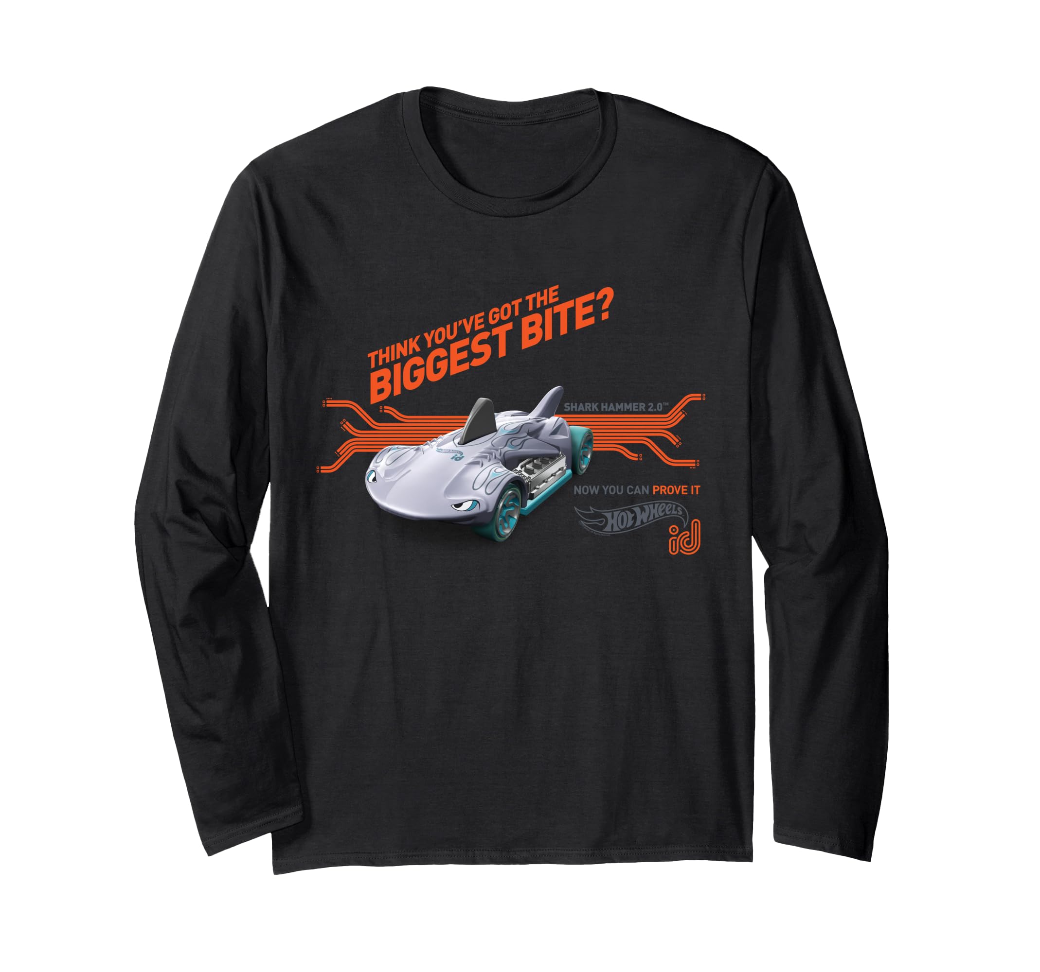 Hot Wheels - ID Shark Hammer Camiseta de manga larga