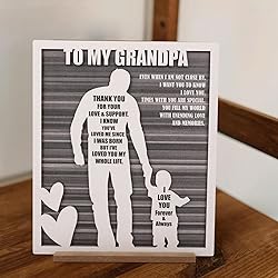 Rustic Grandpa and Grandson Sign - Gifts for