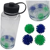 Keyfit Tools BrushBalls (4 pk X2) 8 Total Water Bottle Cleaning Brush Balls Reusable for Sports Drinks &amp; Protein Shakes Cycling Fitness Sports Gym Hiking &amp; Coffee Thermos