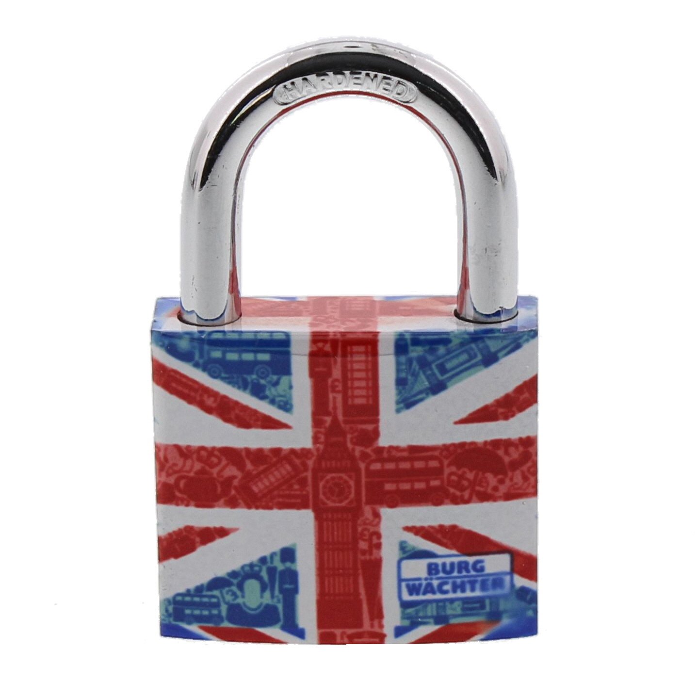 BURG-WÄCHTER, Padlock, 6.5 mm Shackle, 2 Keys, 771 F 40 London SB