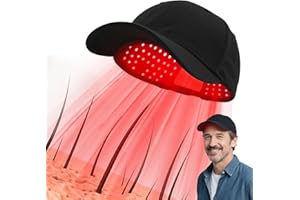 CARVIKI Red Light Therapy for Hair Growth, Laser Hair Loss Treatments Hat, Discreet Daily Use Under Hats, 20-min Rechargeable