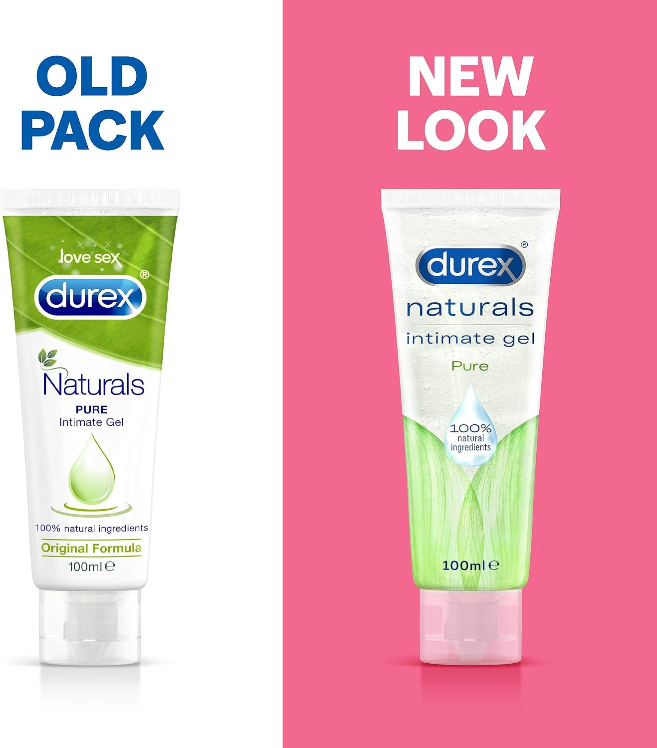Durex Lube, Naturals Pure, Intimate Pleasure, Water-Based,100 ml (Pack of 1), New - Image 3
