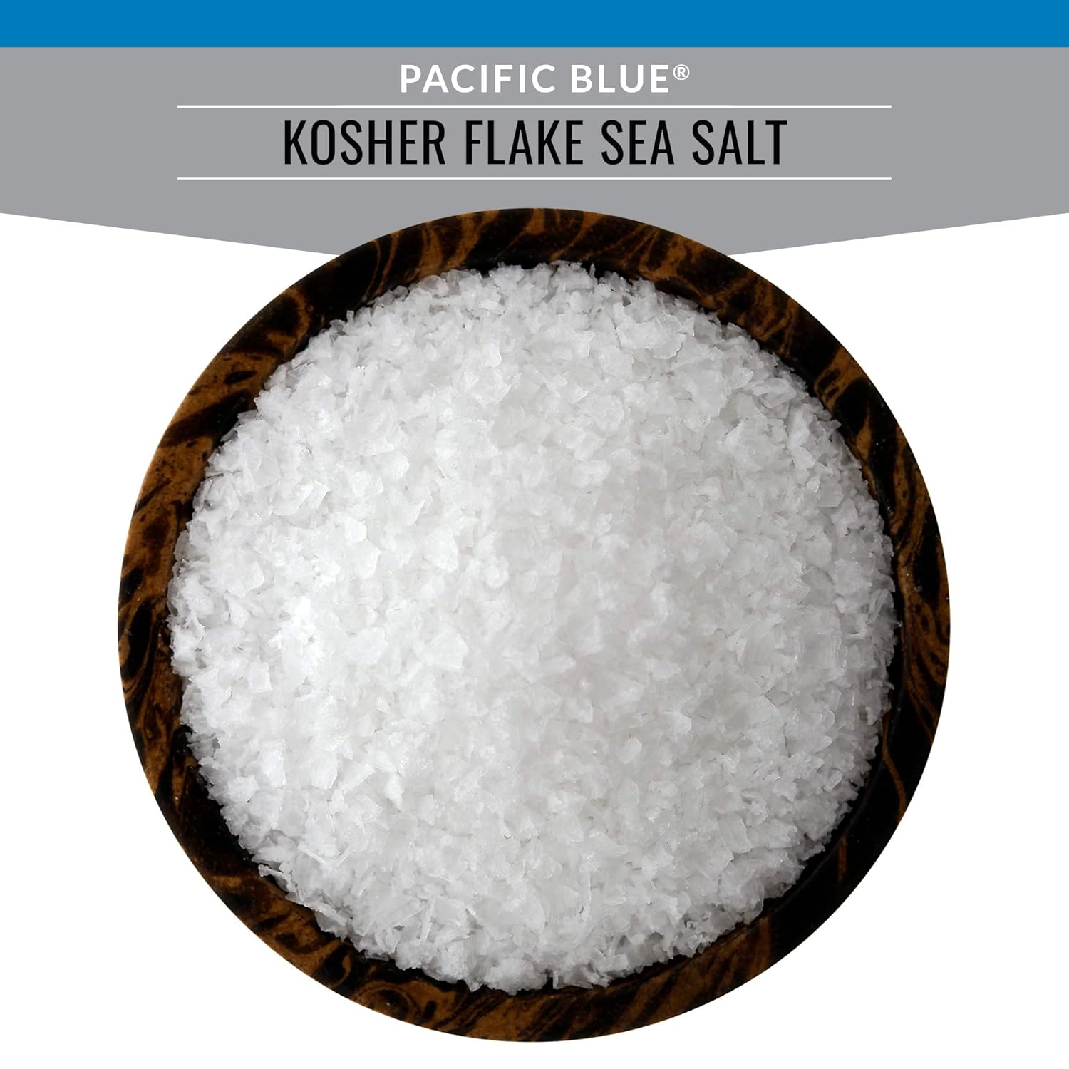 SaltWorks Pacific Blue Kosher Flake Sea Salt, Artisan Zip-Top Pouch, 2.5 Ounce : Grocery & Gourmet Food