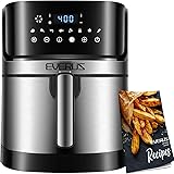 Air Fryer EVERUS 1700-Watts Hot Air Fryer Oven XL 5.8QT, Stainless Steel Electric Air Fryer Oilless Cooker with 8 Presets, No