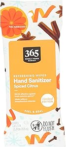 365 by Whole Foods Market, Hand Sanitizing Wipes Spiced Citrus, 10 Count