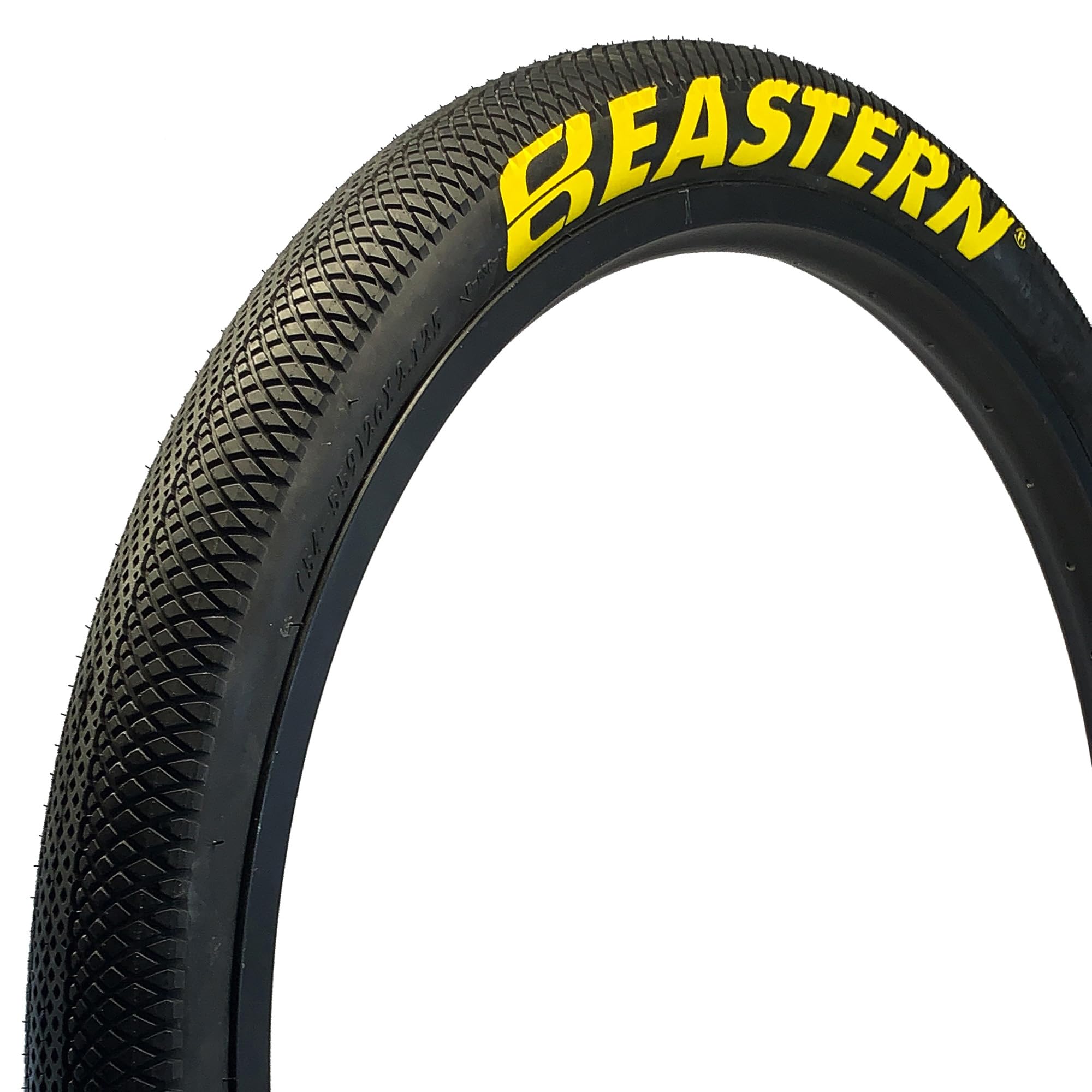 Eastern Growler Tyre 26 x 2.125 (Black & Yellow) - Multi-Surface, Ideal for Cruisers, Street, E-Bikes, Folding Bikes