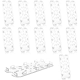 12PCS Plastic Drain Shelf for 1/3 Size Acrylic Food Pan Clear Plastic Grate | Acrylic Food Drain Trays Plastic Drain Pan Clear Drain Trays for Food Fruit Vegetables Teapot Dish Kitchen Restaurant Hotel