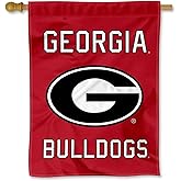 Georgia Bulldogs Wordmark Logo Double Sided House Banner Flag