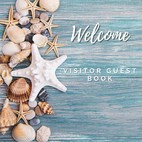 Welcome Visitor Guest Book: Guest sign in book for Airbnb, Beach