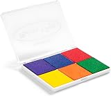 Melissa & Doug Rainbow Stamp Pad Arts and Crafts Set 6 Color Inkpad 3+ Gift view 3