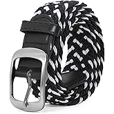 XZQTIVE Braided Belt Stretch Belt for Men and Women Multicolored Woven Golf Belt Elastic Jean Belts