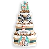 woodland creatures diaper cake diy