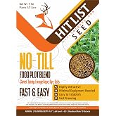 Hit List Seed No Till Food Plot Seeds for Deer [Annual Mix] &ndash; Throw and Grow Food Mix &ndash; Deer Seed Blend with Clover, Rye, Turnip, Brassica, Oats &ndash; No Plow Planting &ndash; 5 lbs