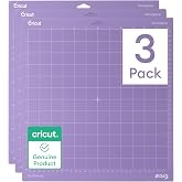 Cricut StrongGrip Cricut Cutting Mat 12in x 12in (3 Count) | Craft Mat for Cricut Maker &amp; Explore, Use with Heavyweight Materials - Reusable, Clear Protective Film