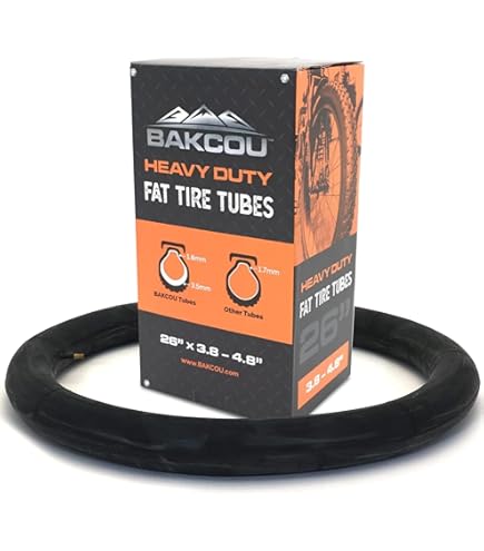 Amazon.com : KENDA Fat Bike Tube Black, 26x3.5-4.0in : Sports